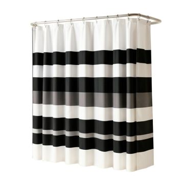 Pruneda Striped Single Shower Curtain