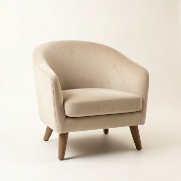 Shore Canyon Upholstered Armchair - Beige (synthetic illustration; no displayed measurements)
