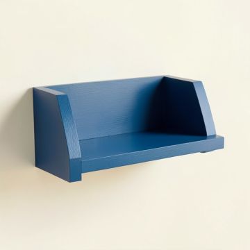 Ash Brook Wall-Mounted Shelf - Blue (synthetic illustration; no displayed measurements)