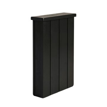 Cliff Canyon Narrow Outdoor Storage Bench - Black