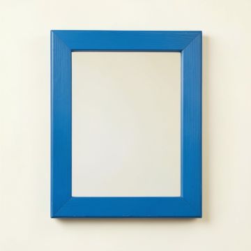 Elm Bend Framed Wall Mirror - Blue (synthetic illustration; no displayed measurements)