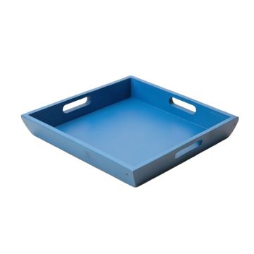 Holly Arc Serving Tray - Blue