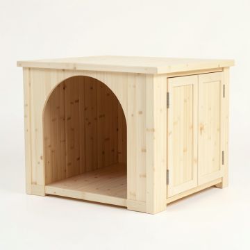 Cliff Bluff Empty Furniture-Style Litter Enclosure - Ivory (synthetic illustration; no displayed measurements)