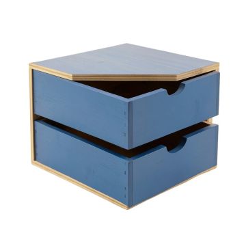 Field Brook Under-Desk Drawer Unit - Blue
