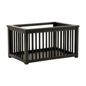 Willow Bridge Empty Furniture-Style Pet Crate - Black