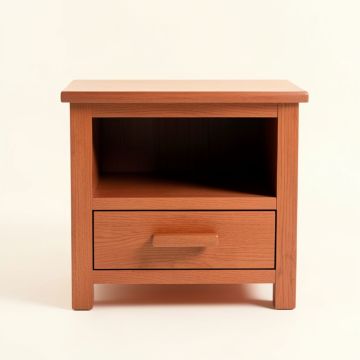 Vale Falls Nightstand - Terracotta (synthetic illustration; no displayed measurements)