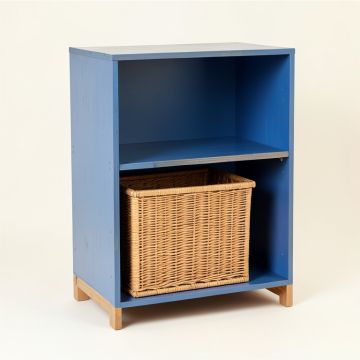 Heath Brook Freestanding Pull-Out Hamper Cabinet - Blue (synthetic illustration; no displayed measurements)