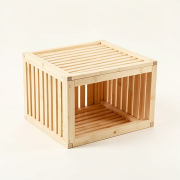 Spruce Dell Empty Furniture-Style Litter Enclosure - Ivory (synthetic illustration; no displayed measurements)