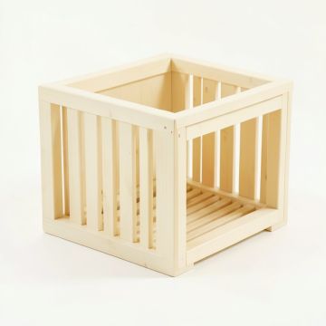 Harbor Edge Empty Furniture-Style Litter Enclosure - Cream (synthetic illustration; no displayed measurements)