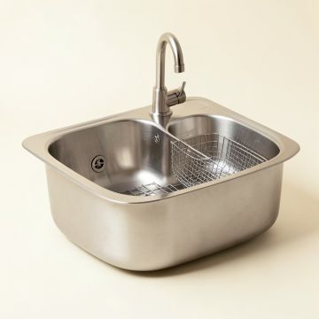 33 '' L X 20 '' W Double Basin Farmhouse/Apron Kitchen Sink With Sink Grid And Basket Strainer (synthetic illustration; no displayed measurements)