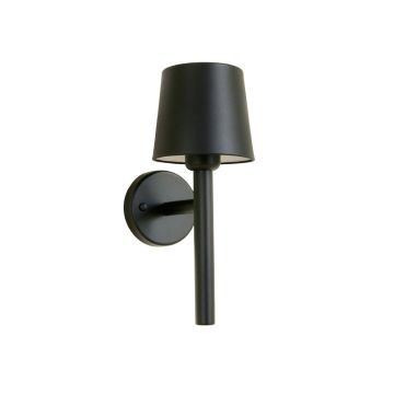 Sage Branch Wall Sconce Mounted On A Plain Wall - Black