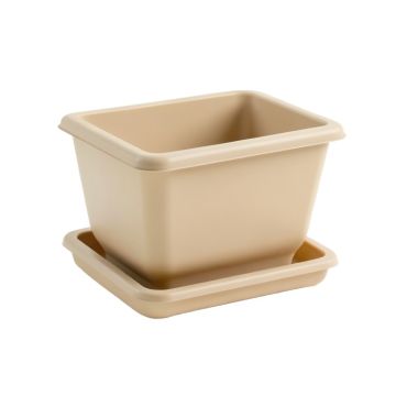 Maple Brook Empty Raised Planter - Beige