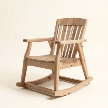 Titouan Hardwood Rocking Chair (synthetic illustration; no displayed measurements)