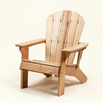 Allard Falls Solid Wood Adirondack Chair (synthetic illustration; no displayed measurements)
