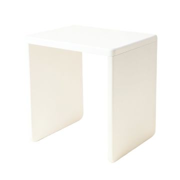 Wren Arc Side Table - White (synthetic illustration; no displayed measurements)