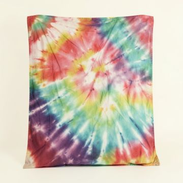 Close Up Of Vertical Gradient Tie Dye Effect Hippie Alter Life Artwork Print Duvet Cover Set (synthetic illustration; no displayed measurements)