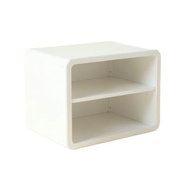 Dune Arc Low Toy Storage Unit - White
