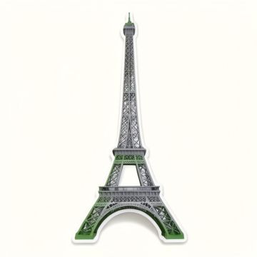 Michaud Eiffel Tower Peel And Place Wall Decal (synthetic illustration; no displayed measurements)