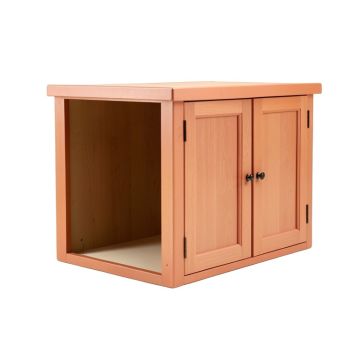 Aspen Crest Empty Furniture-Style Litter Enclosure - Terracotta