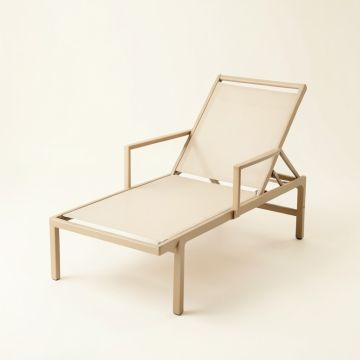 Wren Arc Outdoor Lounge Chair - Beige (synthetic illustration; no displayed measurements)