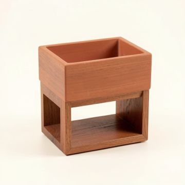 Field Canyon Empty Raised Planter - Terracotta (synthetic illustration; no displayed measurements)