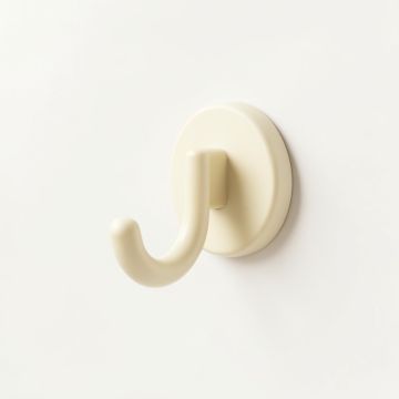 Rowan Arc Wall-Mounted Robe Hook - Ivory (synthetic illustration; no displayed measurements)