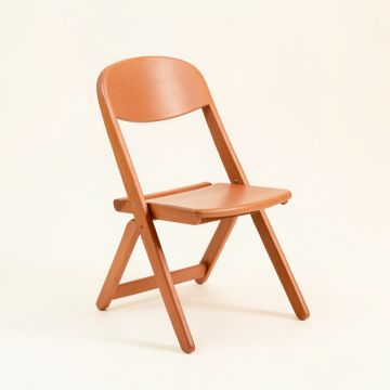 Bay Dell Folding Outdoor Chair - Terracotta (synthetic illustration; no displayed measurements)