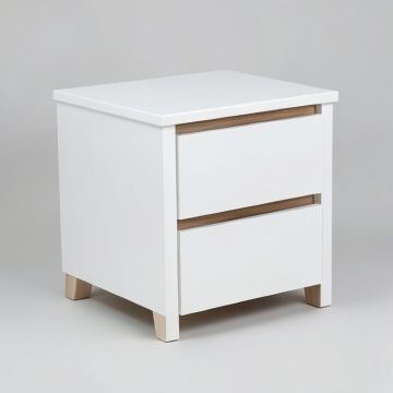 Voelker Two-Drawer Nightstand (synthetic illustration; no displayed measurements)