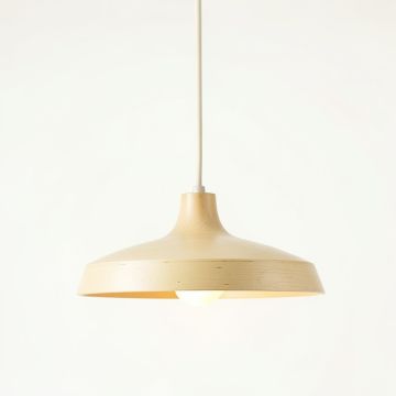 Hill Brook Pendant Light Suspended From One Plain Cable - Cream (synthetic illustration; no displayed measurements)