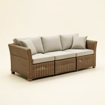 Melanson Patio 5 Piece Rattan Sofa Seating Group With Cushions (synthetic illustration; no displayed measurements)