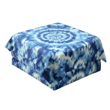 Star Inside Square Shaped Kaleidoscope Tie Dye Motive With Outer Figures Image Duvet Cover Set