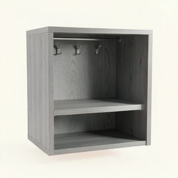 Glen Bridge Empty Mug-Storage Cabinet Insert - Gray (synthetic illustration; no displayed measurements)