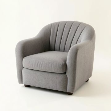 Spruce Bridge Upholstered Armchair - Gray (synthetic illustration; no displayed measurements)