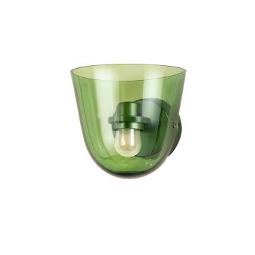 Briar Branch Wall Sconce Mounted On A Plain Wall - Green