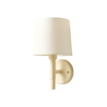Juniper Bluff Wall Sconce Mounted On A Plain Wall - Ivory
