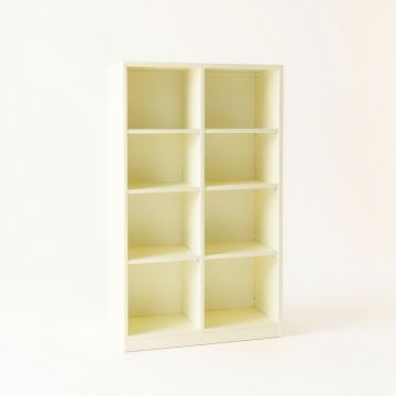Heath Falls Freestanding Bookcase - Ivory (synthetic illustration; no displayed measurements)