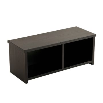 Pine Bridge Shoe Storage Bench - Black
