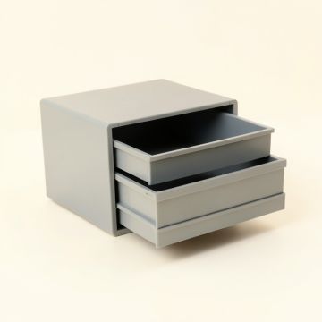 Cedar Canyon Small-Parts Storage Drawer Cabinet - Gray (synthetic illustration; no displayed measurements)