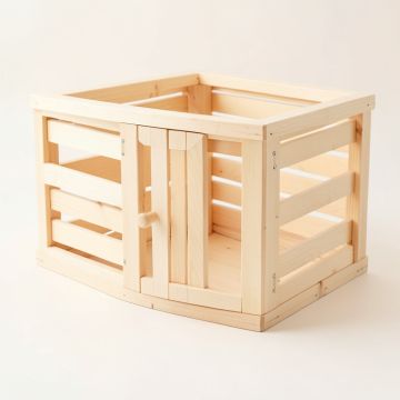 Briar Bend Empty Furniture-Style Pet Crate - Ivory (synthetic illustration; no displayed measurements)