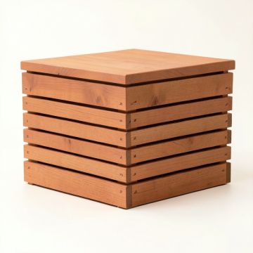 Elm Canyon Closed Outdoor Storage Box - Terracotta (synthetic illustration; no displayed measurements)