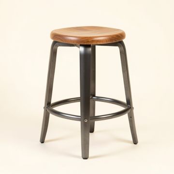 Mack Swivel Solid Wood 24 '' Counter Stool (synthetic illustration; no displayed measurements)