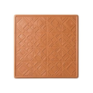 Rowan Branch Uninstalled Square Decorative Tile - Terracotta