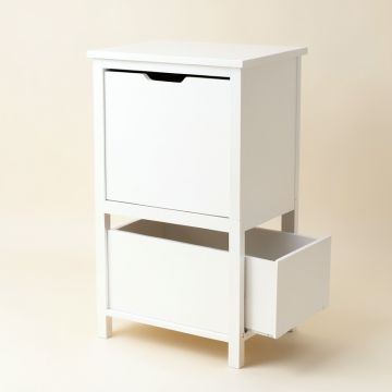 Brook Arc Freestanding Pull-Out Hamper Cabinet (synthetic illustration; no displayed measurements)