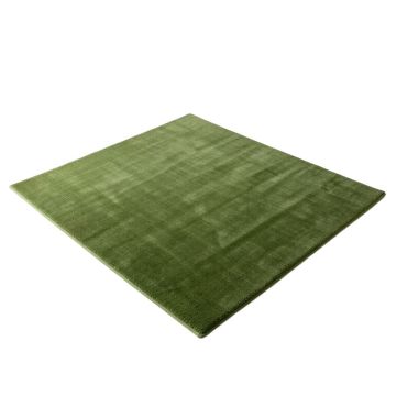 Plums Cotton Green Area Rug