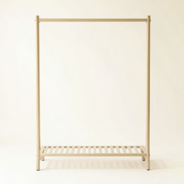 Reed Arc Empty Garment Rack - Beige (synthetic illustration; no displayed measurements)