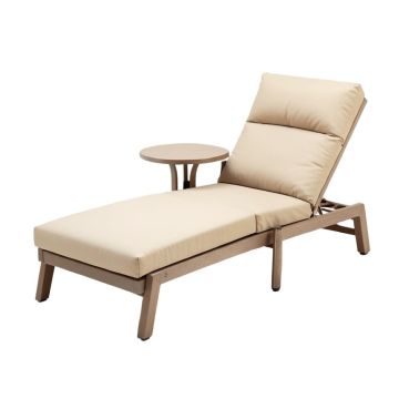 Sauceda 80 '' Long Reclining Double Chaise With Cushions And Table