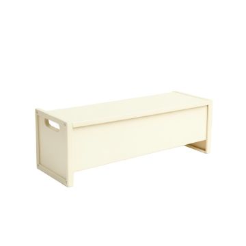 Rowan Bridge Narrow Outdoor Storage Bench - Ivory