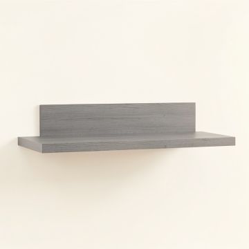Rowan Arc Wall-Mounted Shelf - Gray (synthetic illustration; no displayed measurements)