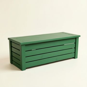 Dune Arc Narrow Outdoor Storage Bench (synthetic illustration; no displayed measurements)
