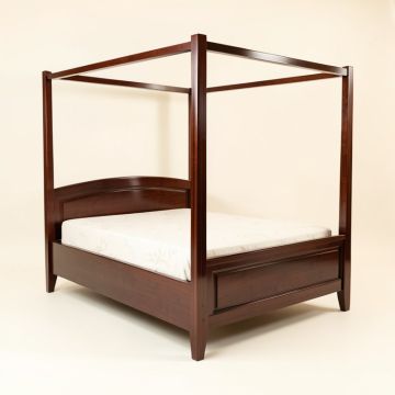 Edyth Low Profile Four Poster Bed (synthetic illustration; no displayed measurements)